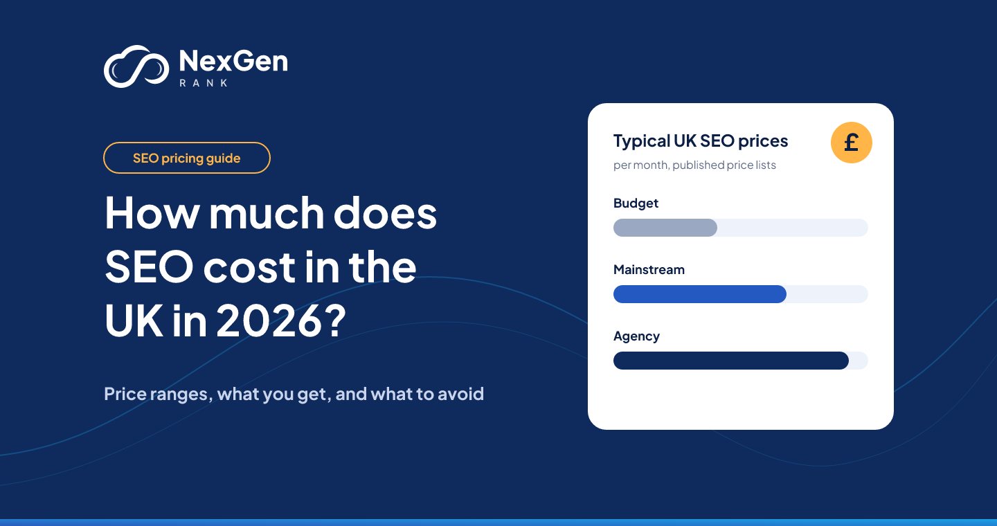 How much does SEO cost in the UK in 2026: a guide from NexGen Rank