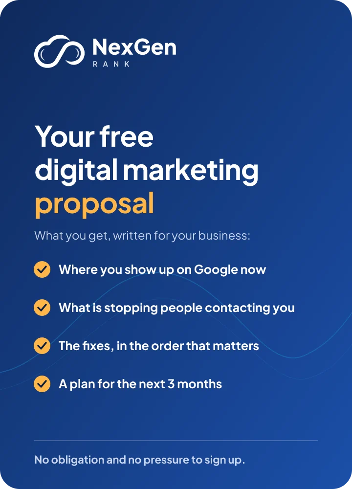 Your free digital marketing proposal from NexGen Rank